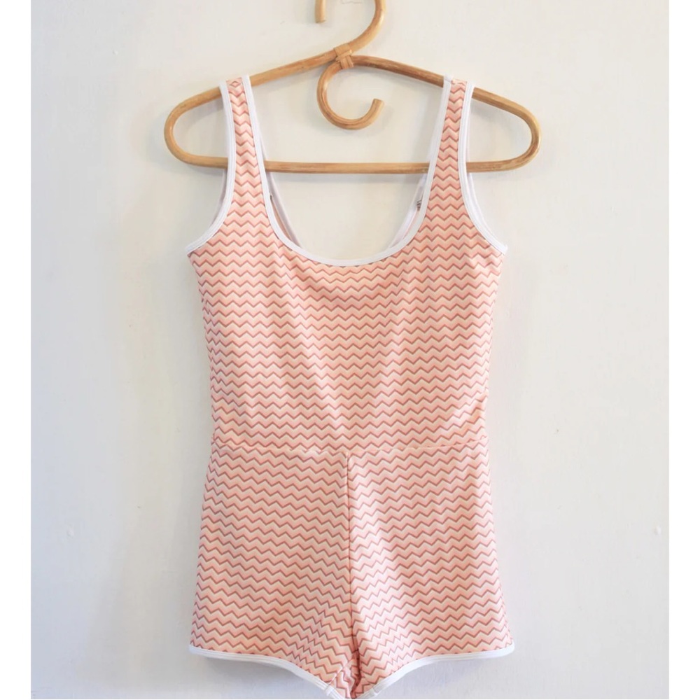 Pink Zigzag Women's One Piece Swimsuit